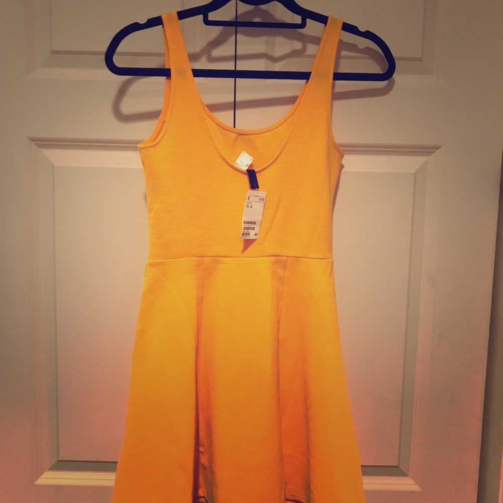 Yellow Skater Dress